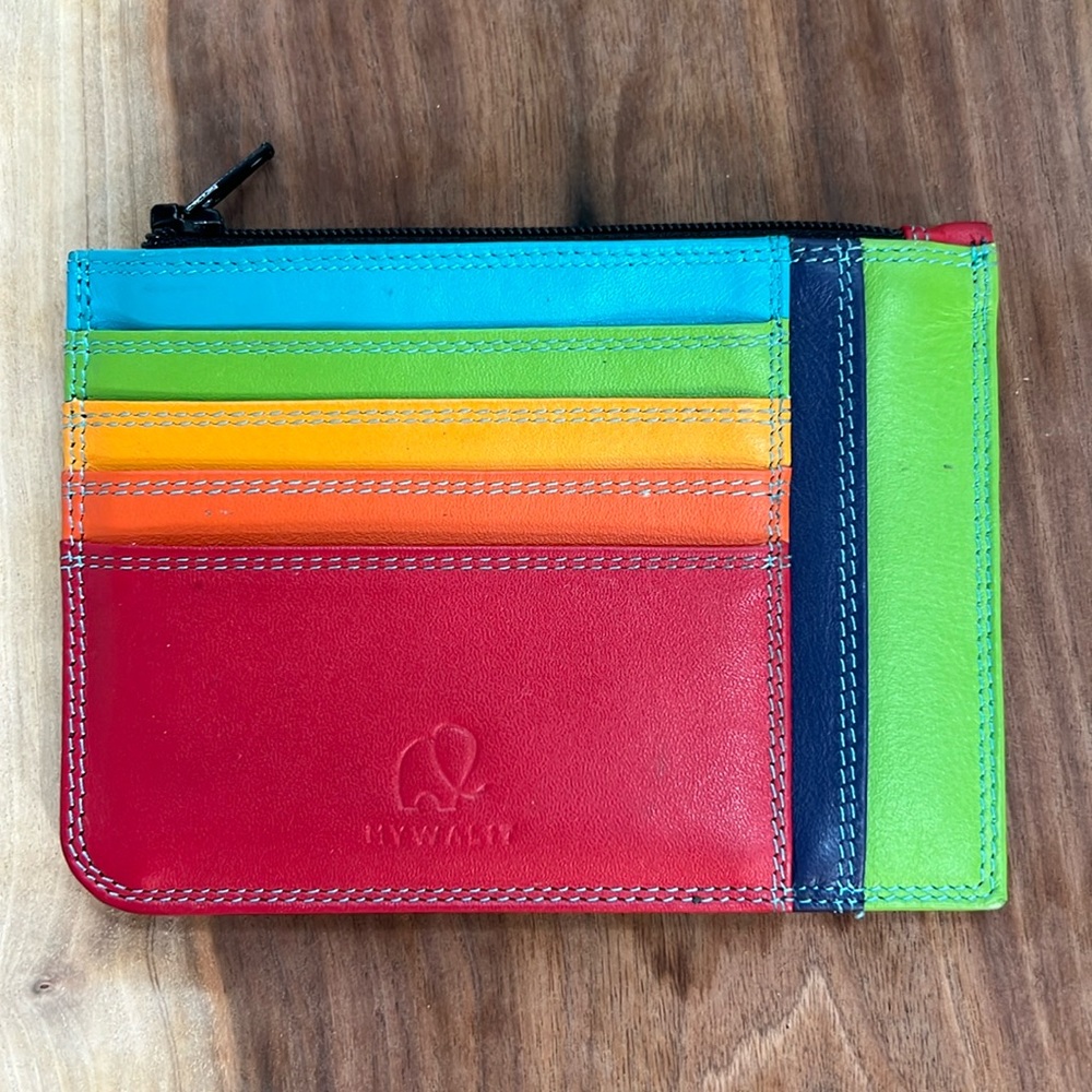 My Walit - rainbow color - slim credit card holder with coin purse